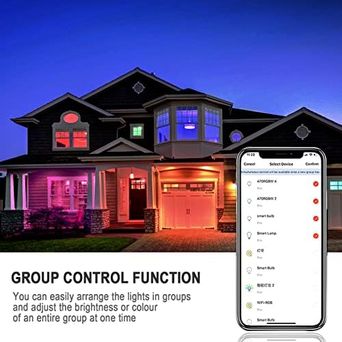 Cskyzk Smart Bulb E14 Candle LED Bulbs Alexa Light Bulbs Bluetooth 4.5W Replace 40W RGBCW Colour Changing Dimmable Bulbs Alexa Echo Light Bulb Compatibe with Alexa Devices, 3 Packs