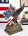 Ebros Patriotic Pride and Honor Bald Eagle Clutching American Flag Statue 10.75