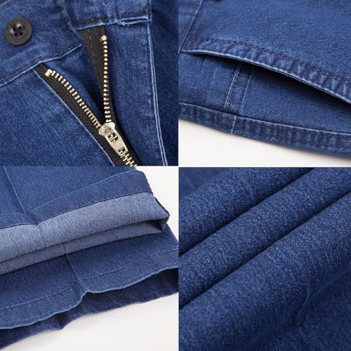 Lunifit Mens Jeans, Jett Jeans for Older Men, Jettjeans Men's Classic Relaxed Straight Fit Stretch Pants for Men Over 604