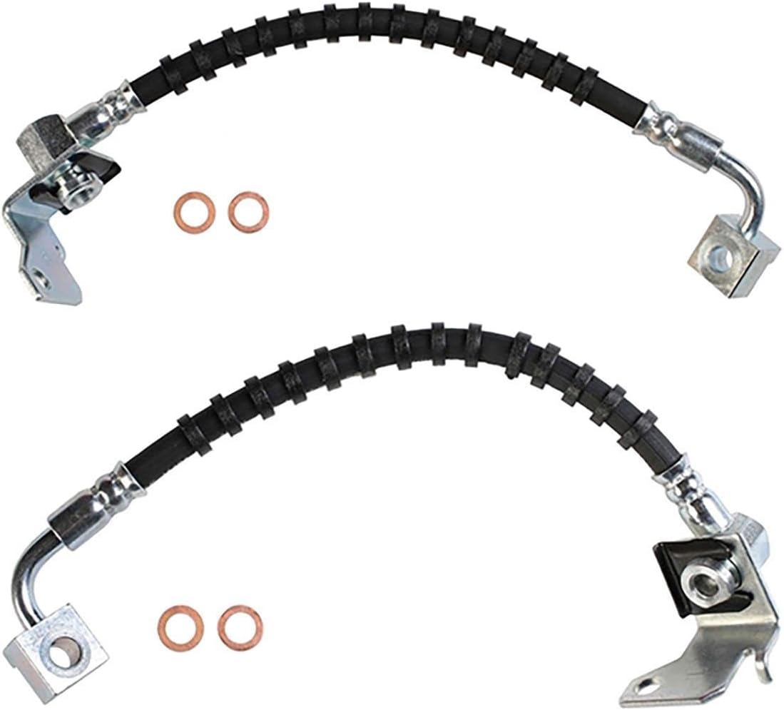 Front Right and Left Brake Hydraulic Hose - 2Pcs Brake Hose Replacement Brake Lines Hose Set ZGYWAutoParts for Ford Explorer Sport Trac 4.0L 2001-2005, for Ford Ranger 2.3L 4WD RWD 2007-2011