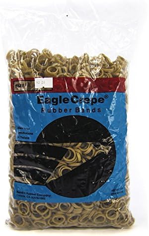 Band-It Rubber Co. Eagle Crepe Band Size #14 (2” x 1/16”) Premium Rubber Band, 1 Pound Bag (Approximately 2,640 per pound)
