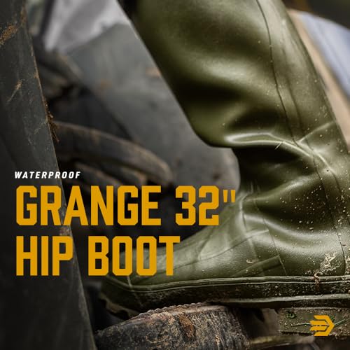 LaCrosse Grange 32" Rubber Boots for Men Featuring Waterproof Rubber, Slip-Resistant Design, Calf Harness, and Eva Footbed2