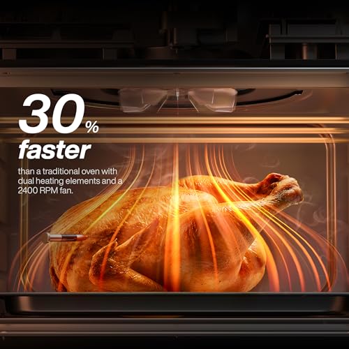 Image of Typhur Sync Oven with Smart Wireless Meat Thermometer Probe, 12‑in‑1 Countertop Airfryer Toaster Oven Combo, 360 Turbo Convection, Dehydrator, Recipes & 5 Accessories, Large 27QT with Extra Wire Rack
