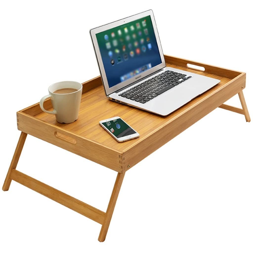 Table basse de lit pliante pour travailler sans douleur au dos