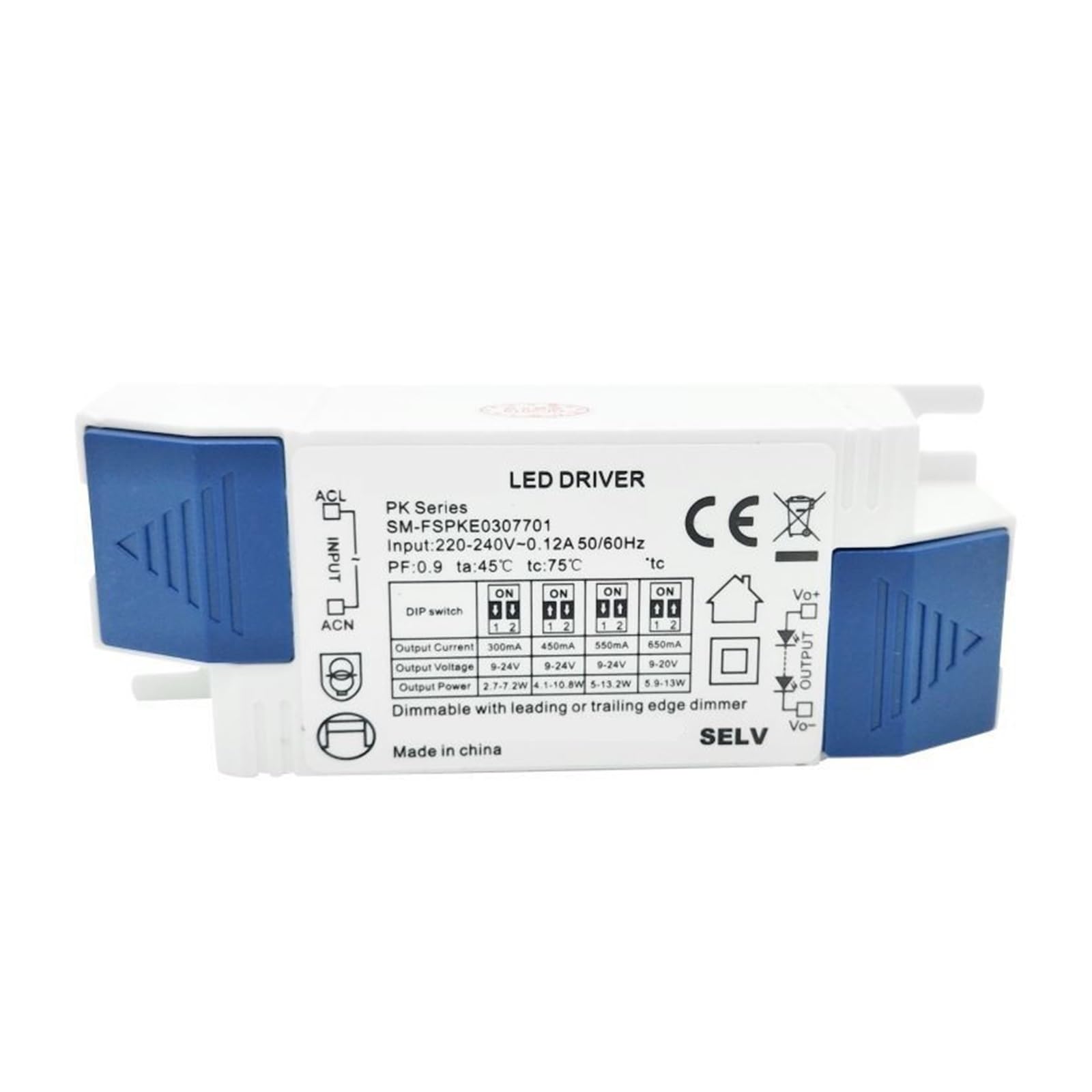 Alimentation électrique de gradation variable Triac LED 3W-13W efficace