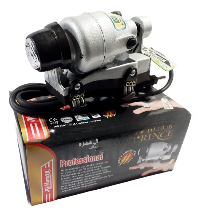 ALHAMZA Black Prince Powerful Double Speed Built Professional Electric Massager for Full Body Massage