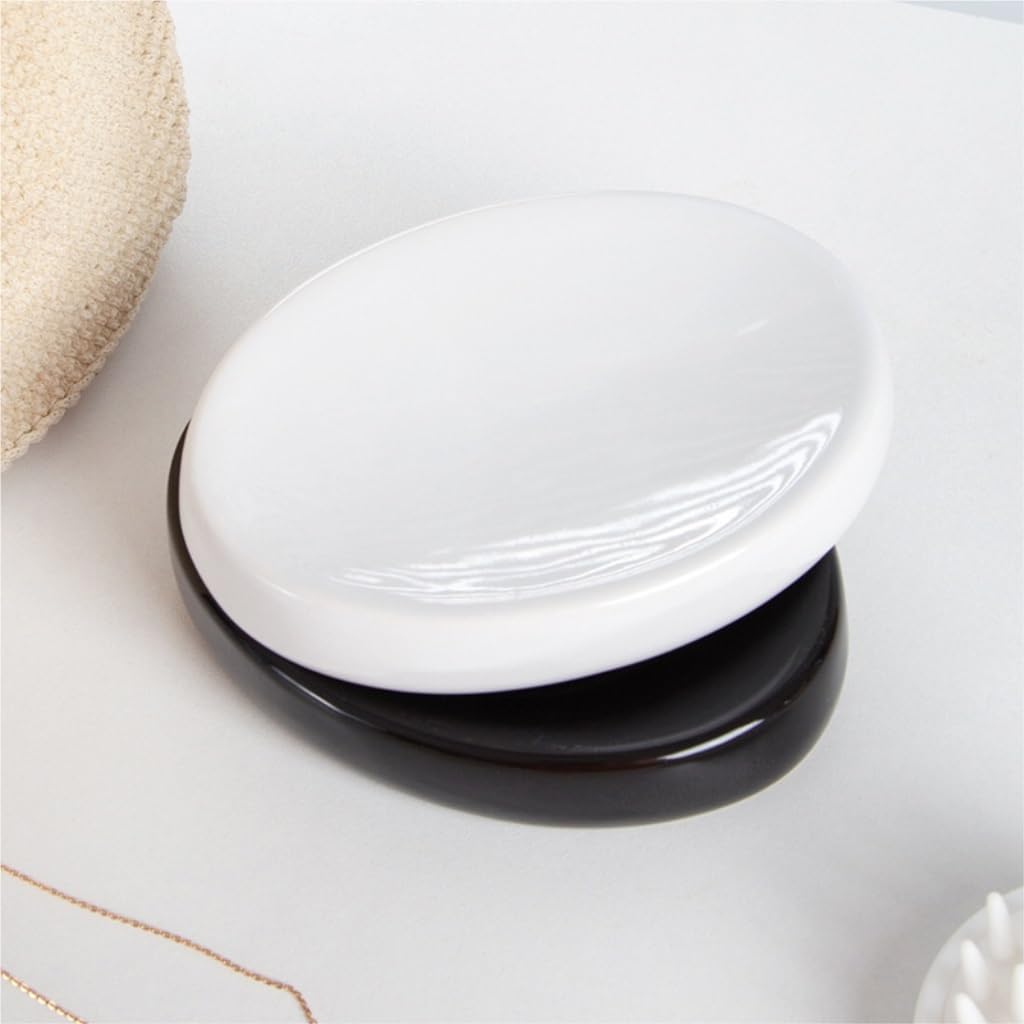 Mydelniczka, Ceramic Soap Dish 2-Pack Multicolor(Dark green)