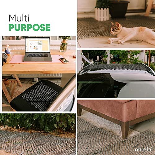 Ohlela 02 6.5Ft Scat Mat For Cats - Cat Scat Mat With 12 Garden Staples. 78 Inch X 11 Inch Pp Plastic Cat Spike Mat Is Effective For Cat Repellent Outdoor & Indoor. Pet Deterrent Mat To Keep Cats & Dogs Away thumb #6