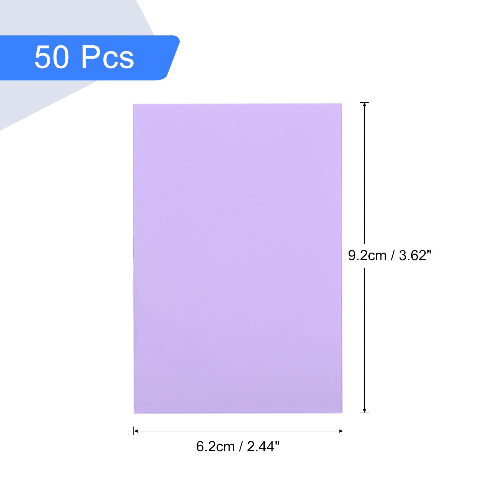 uxcell 50Pcs Photocard Holder, Photo Cards Sleeves, Photo Protector Shield Cover for Trading Cards Fans Party Decorations, Purple