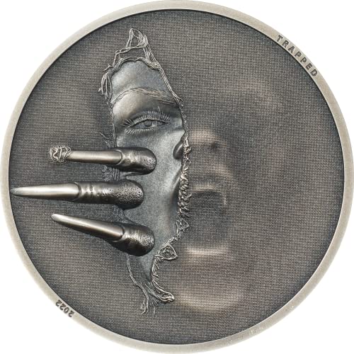 IMPACTO COLECCIONABLES Cookinseln, 5 Dollar 2022. Untrapped - No Atrapado. 1 Oz Silber ,999