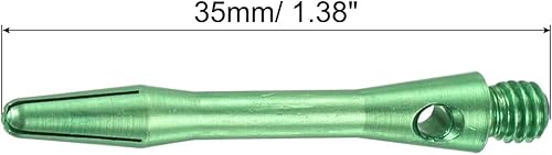 Miniatura 2 de PATIKIL Eje de dardo, rosca mediana de 2BA de aluminio, tallos de dardos accesorios de lanzamiento para punta de acero