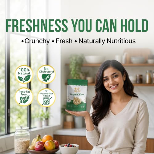 Image of THENUTBASKET Premium W320 Cashew Nuts 500g | Large Whole Kaju