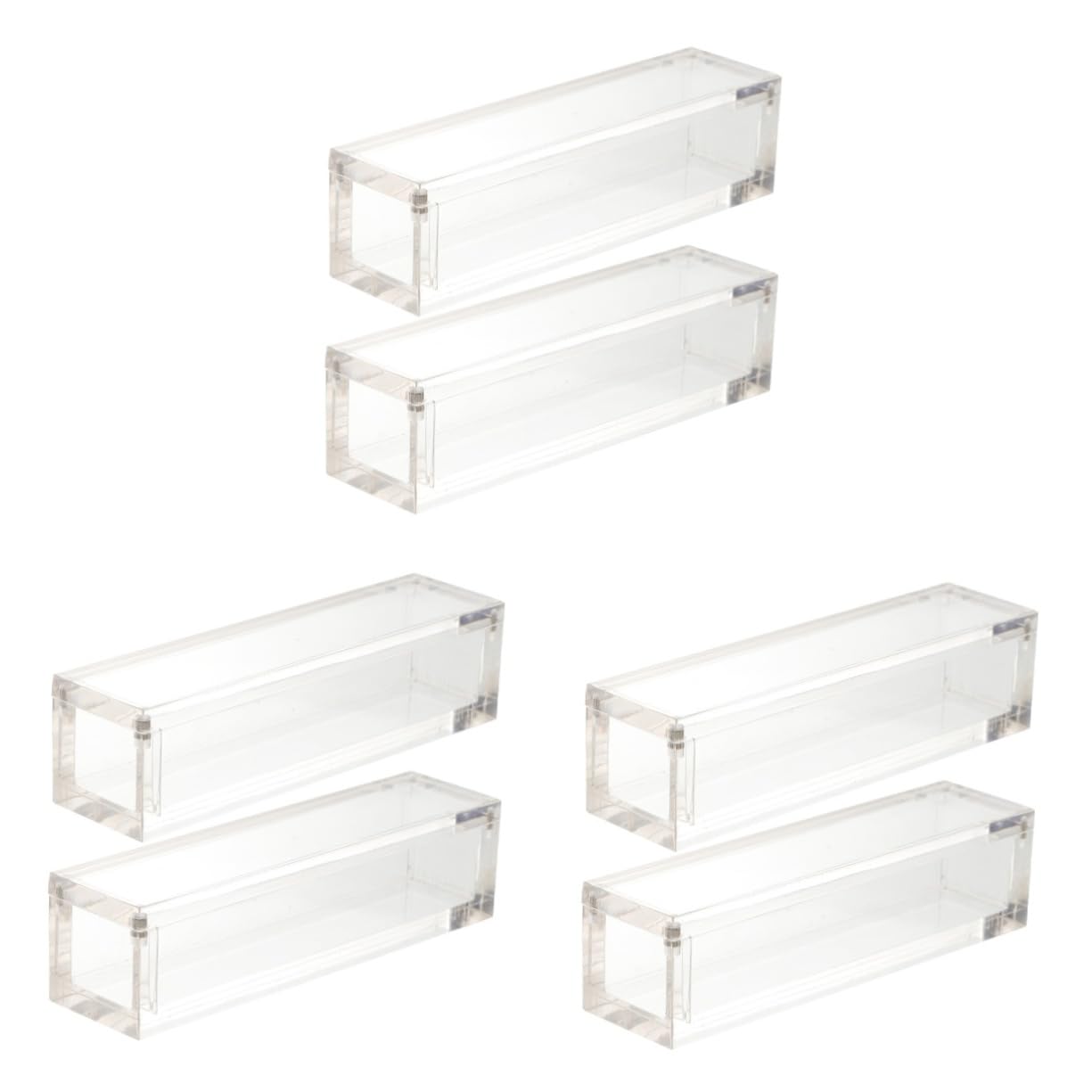 TOYANDONA 6pezzi Scatola Espositiva Acrilica Trasparente Per Dadi Confezione Da Design Magnetico Per Dadi Per Giochi e Decorazioni Struttura Sicura e Leggera