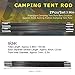 SPYMINNPOO Tent Pole 3.96M Fiberglass Tent Poles Replacement Outdoor Support Rods Awning Frames Kit for Camping