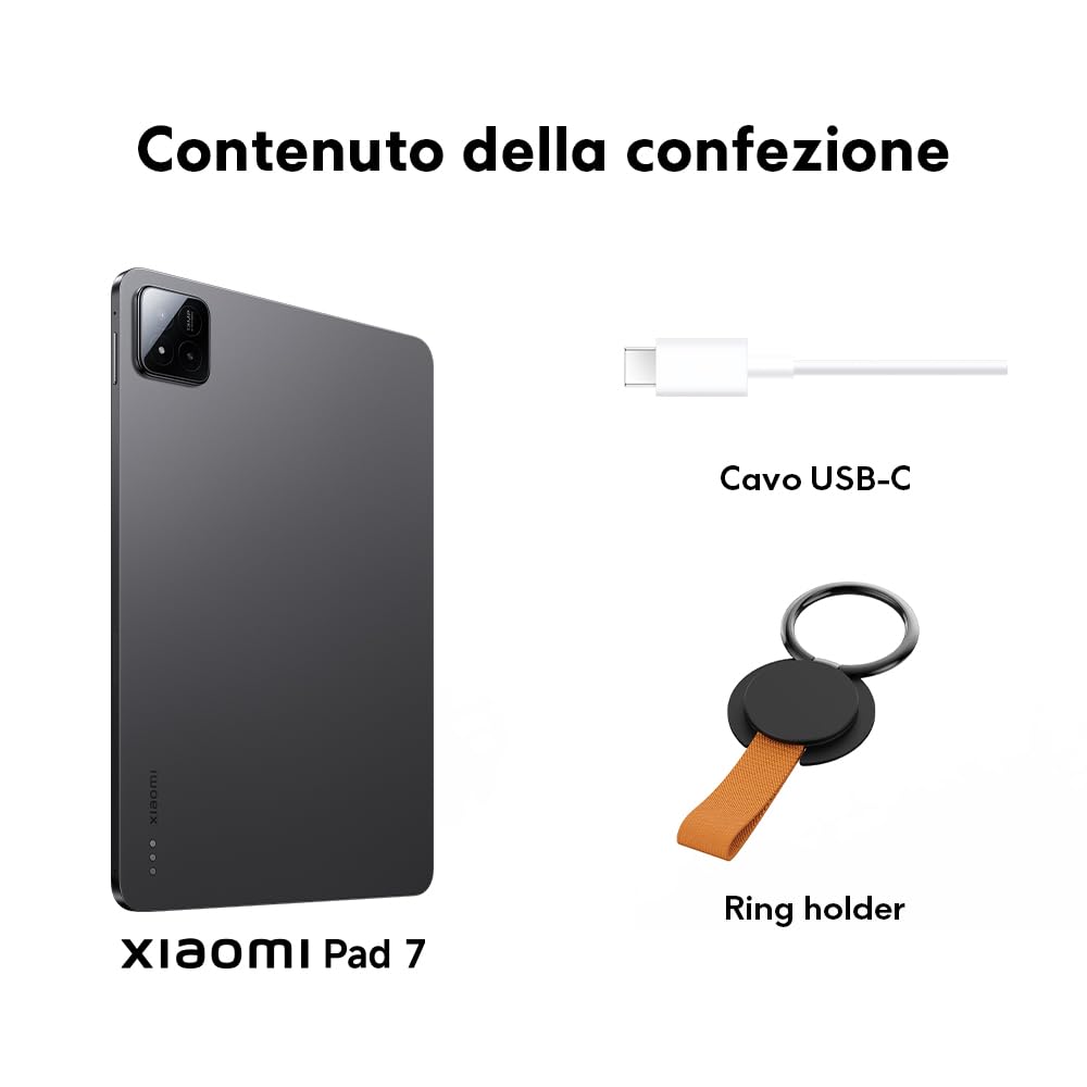 XIAOMI Pad 7, 8+128GB, Blue, batteria da 8850mAh | (Tablet) display da 11.2'', Ricarica Turbo da 45W, HyperAI