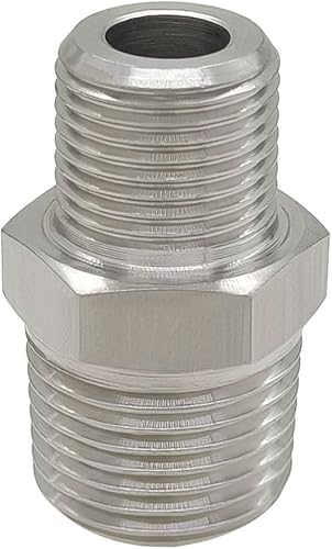 Miniatura 3 de Hooshing 2 pezones hexagonales reductores de 12 "x 38" macho NPT tubería de acero inoxidable 304 conector reductor para aplicación de tuberías