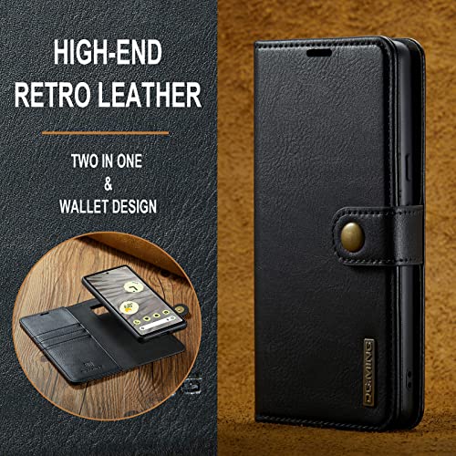 Coque Pixel 8A en cuir véritable véritable amovible et antichoc - 7