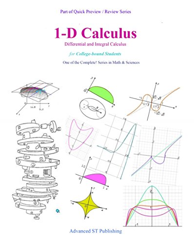 1-D Calculus: Differential and Integral Calculus (Quick Preview / Review series Book 5) (English Edition)