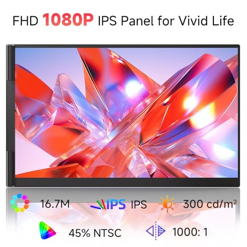 Image of Ultra-Thin Laptop Screen Extender 14 inch - Dual Portable Monitor Lightweight 1080P IPS Second Extra Screen for Remote Work /Business /Travel /Home Office, Compatible with Windows /Mac /Chrome