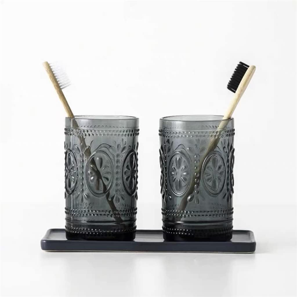 Nordic Glass Wash Kit Bathroom Couple Mouthwash Cup Set Hotel Hand Soap Bottle Wedding Gift Home Accessory