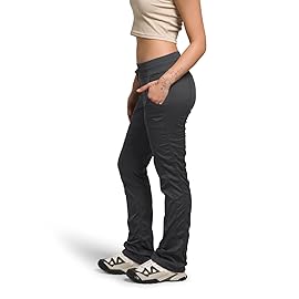 The North Face Women\'s Aphrodite 2.0 Pant | Moisture Wicking Hiking Pants, Water Repellent, UPF 40+, Rib Knit Waistband, Drawcord Leg Openings, Asphalt Grey-NPF, XX-Large Short