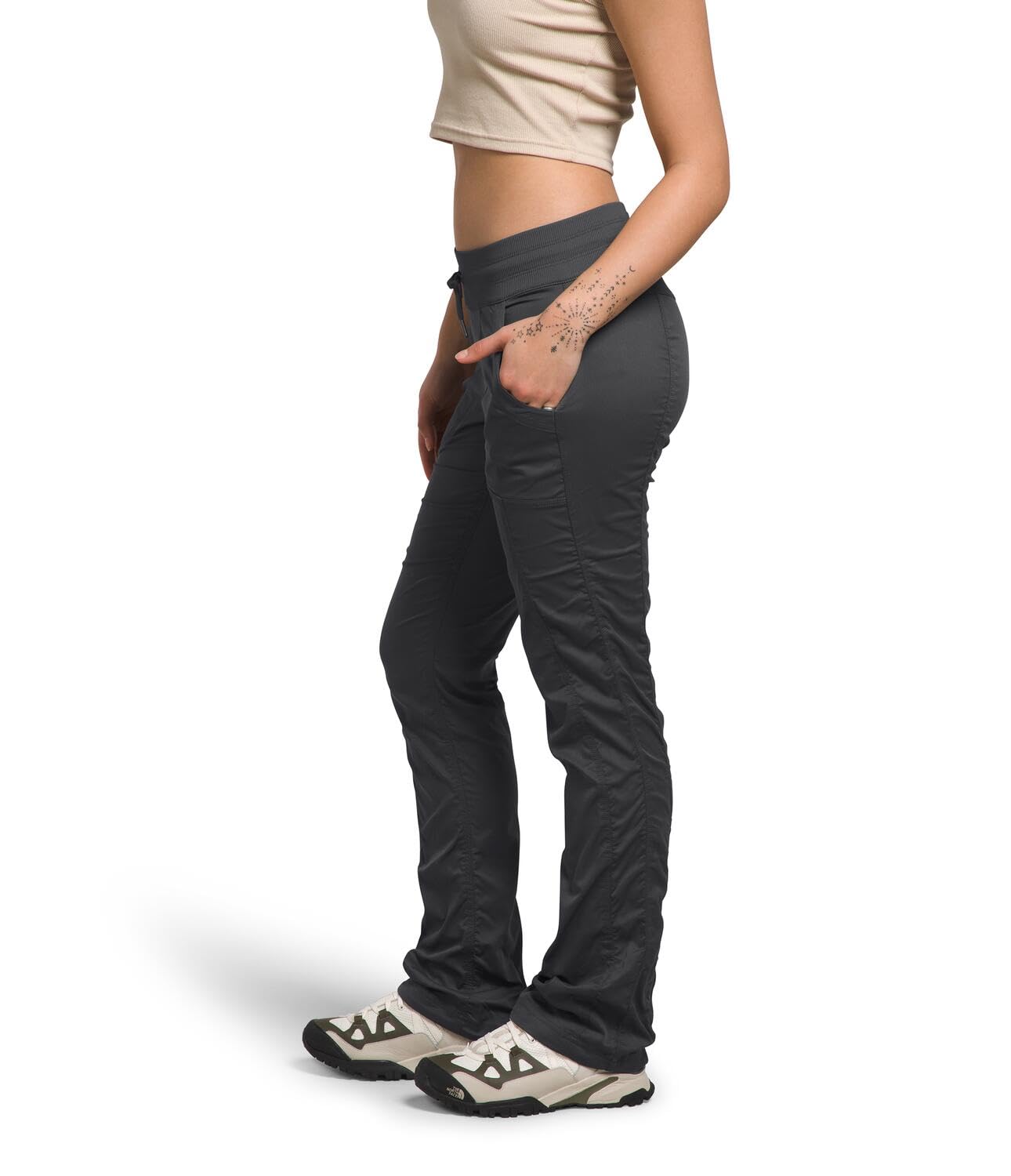 THE NORTH FACE Women's Aphrodite 2.0 Pant (Standard and Plus Size), Asphalt Grey-NPF, Large Short