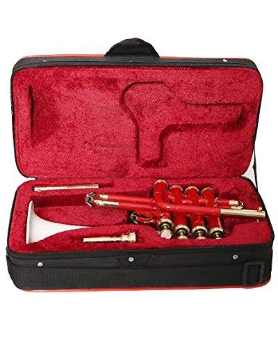Sai Traders Piccolo Trumpet, Bb, White & Red Clear Sound Classical India Traditional #TOP4