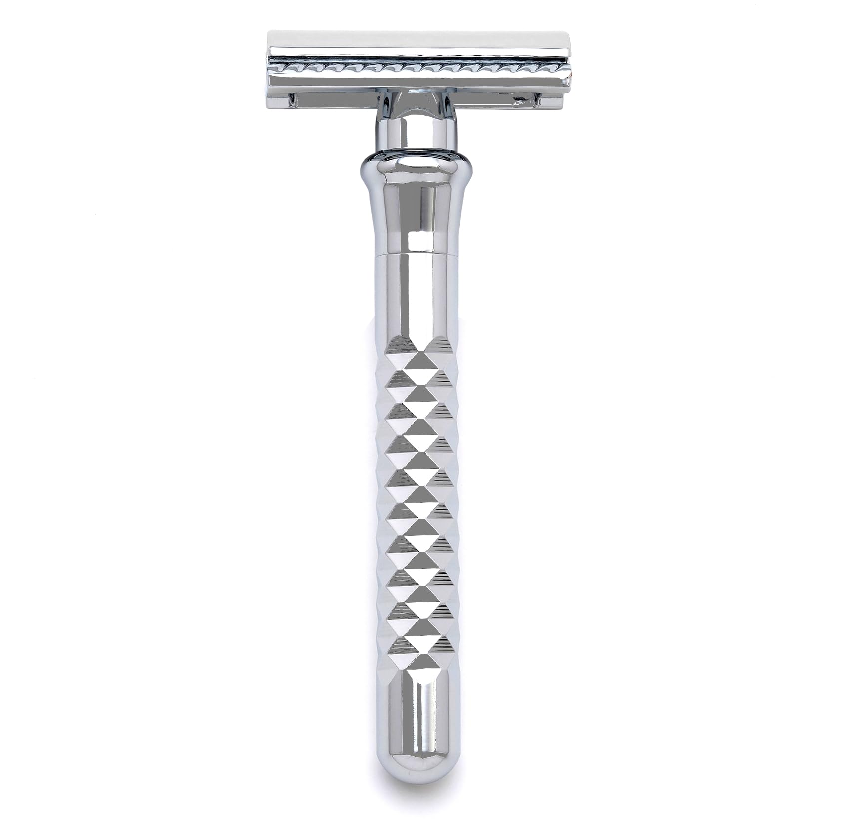 Rolason Brass Alloy Three Piece Double Edge Brass Metal Safety Razor for Men LG3PH