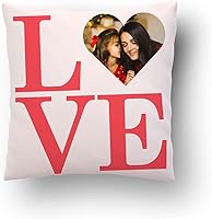 Vista 15 de Love and Family Collage - Almohada personalizada para pareja. Almohada de fotos personalizada con texto para cumpleaños, aniversario y Navidad.