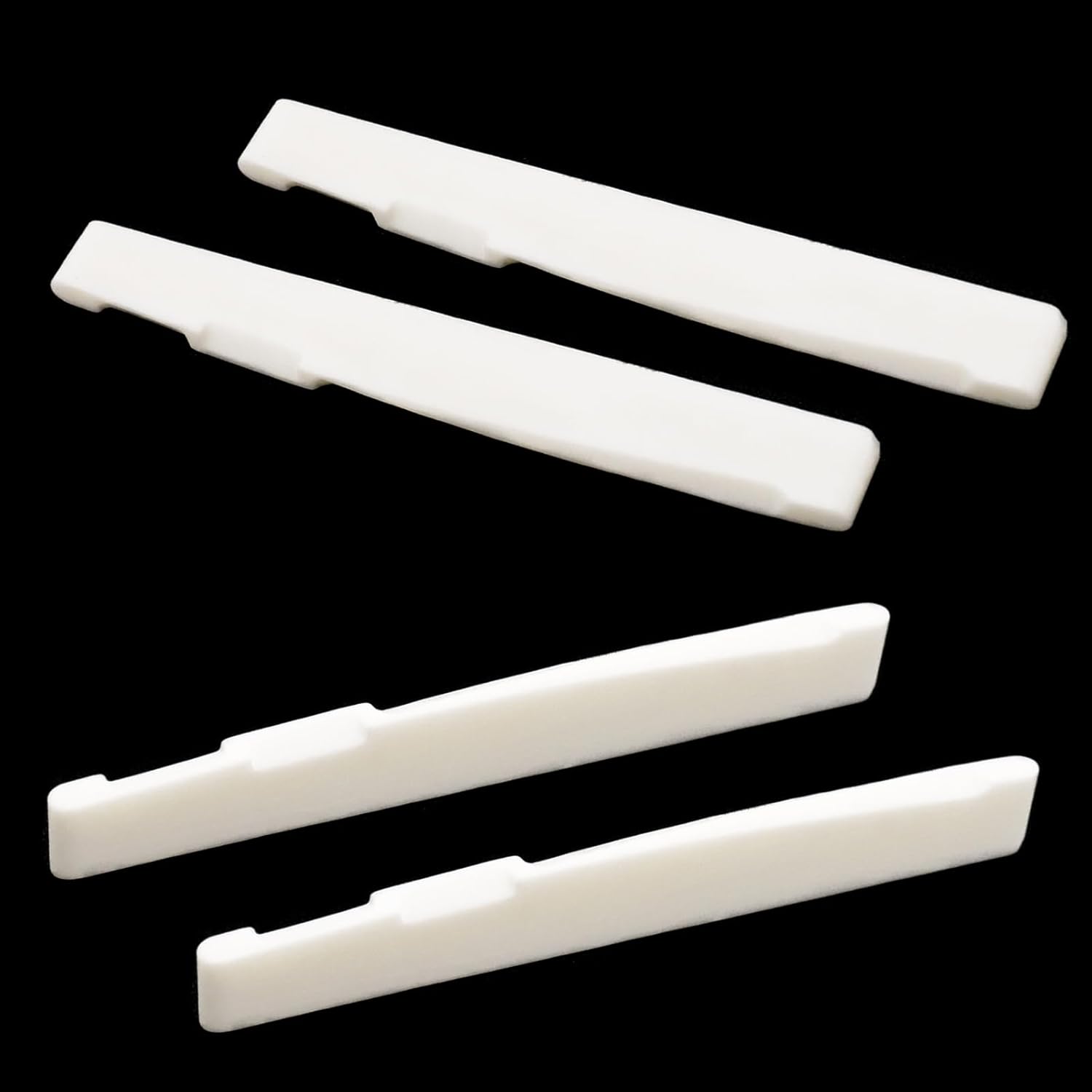 Cheerock Pack of 4 Acoustic Guitar Bridge Saddle, 6 String