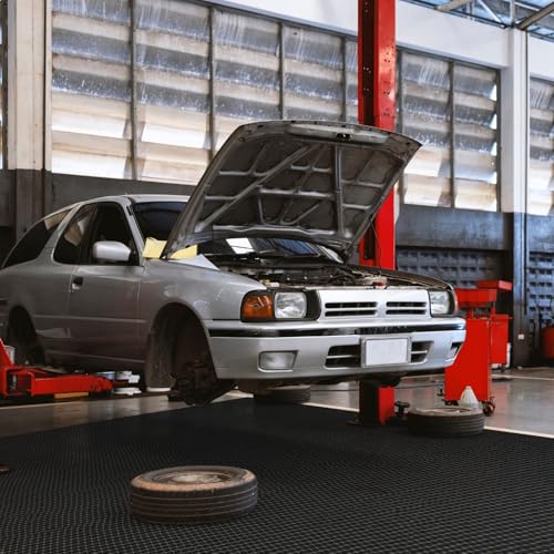 Drydiet Tapete antiderrapante de borracha de drenagem 0,9 x 7,5 m rolo de piso 0,22 polegadas de esp