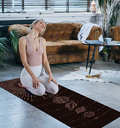 Vonoga Yoga Mat Non-Slip Portable Foldable Gym Mat 1.5Mm Thick Travel Fitness & Exercise Mat Ideal For Yoga, Hot Yoga, Pilates, Fitness, Exercise #TOP6
