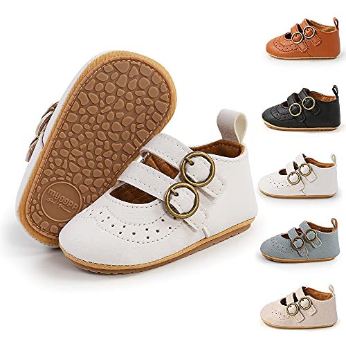 Meckior Infant Baby Girls Soft Sole Bowknot Princess Wedding Dress Mary Jane Flats Shoes Easter...