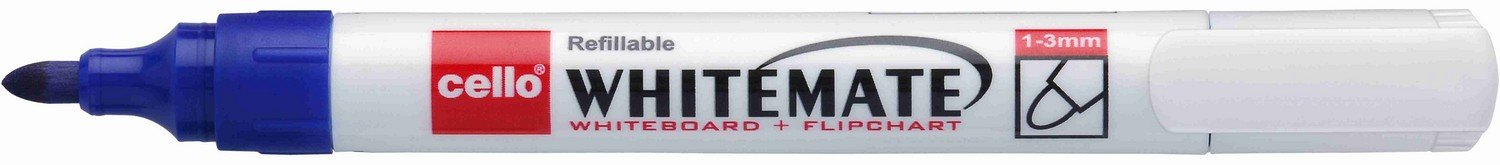 Cello White Mate, White Board Marker, Blue - Pack of 10-picture-14