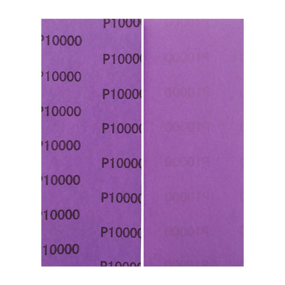 Papier abrasif Sec et Humide 9 x 3,6 Pouces, Grain 60 à 10 000, pour Polissage et Finition de Meubles en métal Automobile, P3000, 20 pièces