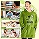 RICK AND MORTY Kapuzenpullover, Übergroße Fleece Hoodie-Decke mit Ärmeln für Männer und Teenager- Geschenke für Fans (Grün)