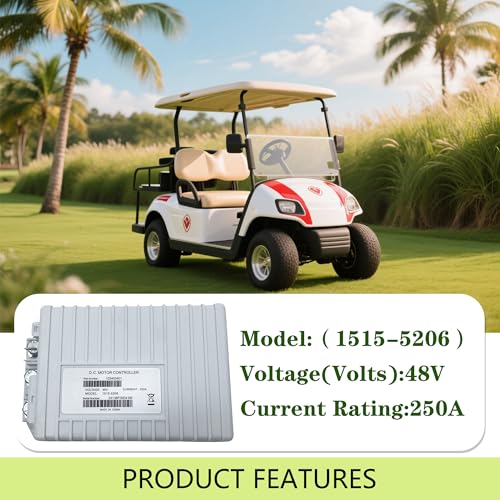 Image of 1515-5206 DC Motor Controller, 48V 250A Club Car DC Motor Controller Fits 2014-2019 Club Car Precedent, Tempo and Onward Electric Golf Cart; OEM# 103982301