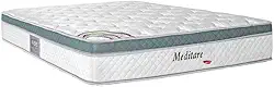 Colchão Queen Mola Ensacada Meditare 158x198x29cm Herval Branco/verde