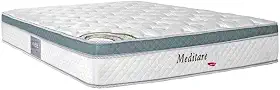 Colchão Queen Mola Ensacada Meditare 158x198x29cm Herval Branco/verde