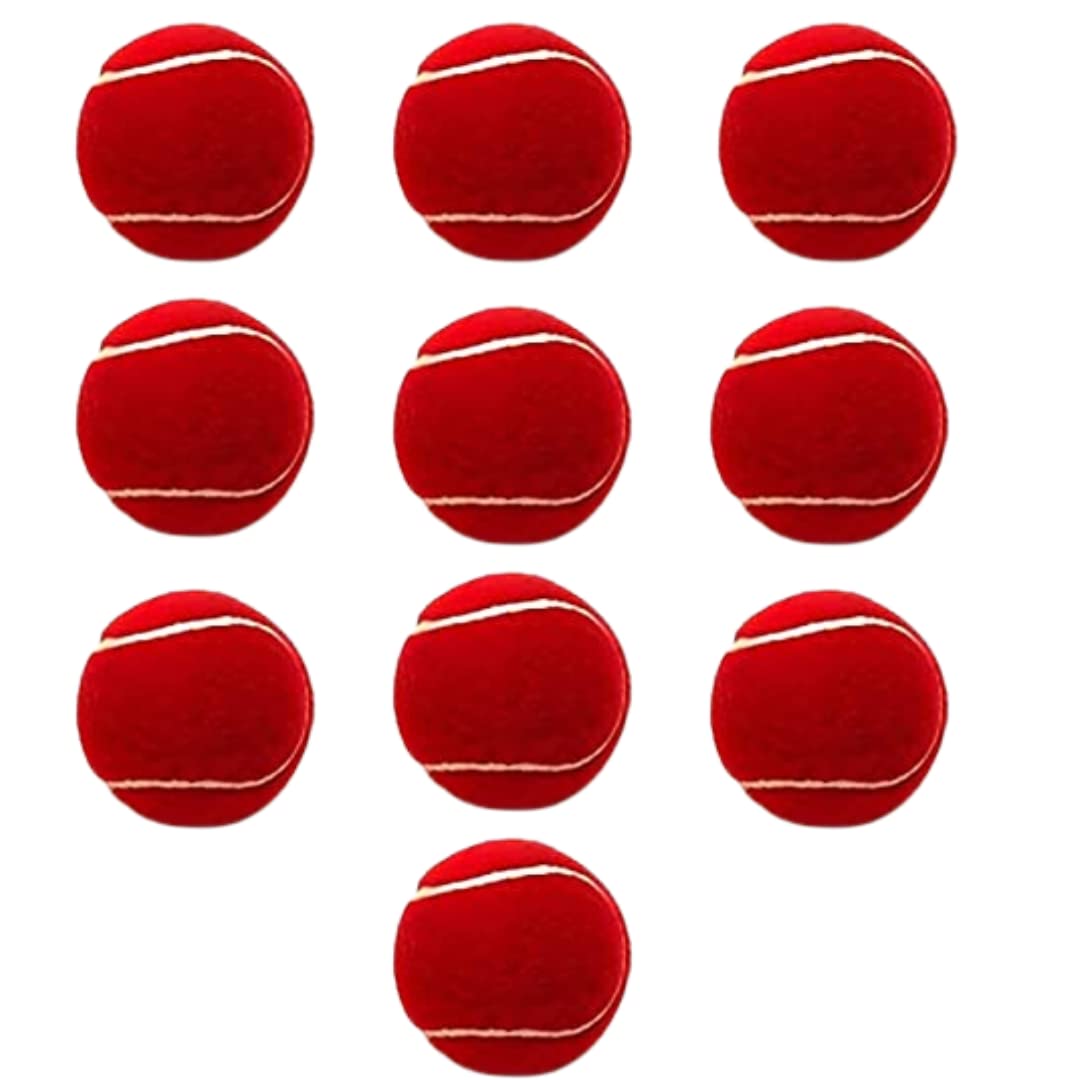 PRISAMX Sports New Attractive Rubber Cricket Tennis Red Ball (Pack of 10) (B0C6M3657K) Amazon Price History, Amazon Price Tracker