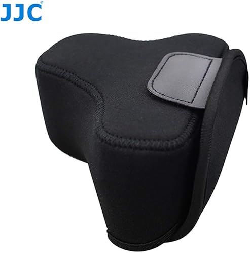 Vista 5 de JJC - Funda de neopreno ultraligera para cámara Sony A6600 a6500 a6400 a6300 a6100 a6000 a5100 + 0.709-2.165 in/E 1.969 in F1.8, bolsa para Fuji