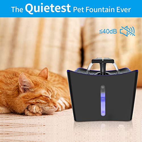 Cat Water Fountain, Whisper Quiet 101oz Cat Fountain Pet Water Fountain, Cat Drinking Bowl, Water Fountain for Cats… - Image 2