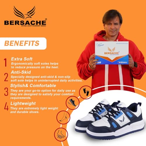 Image of BERSACHE Premium Sports,Walking,Gym,Cricket, Trending Running Shoes for Men's /Boy's