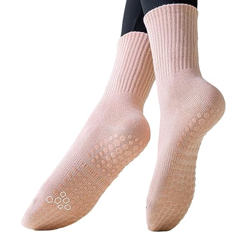 Decorhome Calcetines de yoga barre - Calcetines de pilates antideslizantes | Accesorios de ropa deportiva para entrenamiento, ocio, danza y ballet
