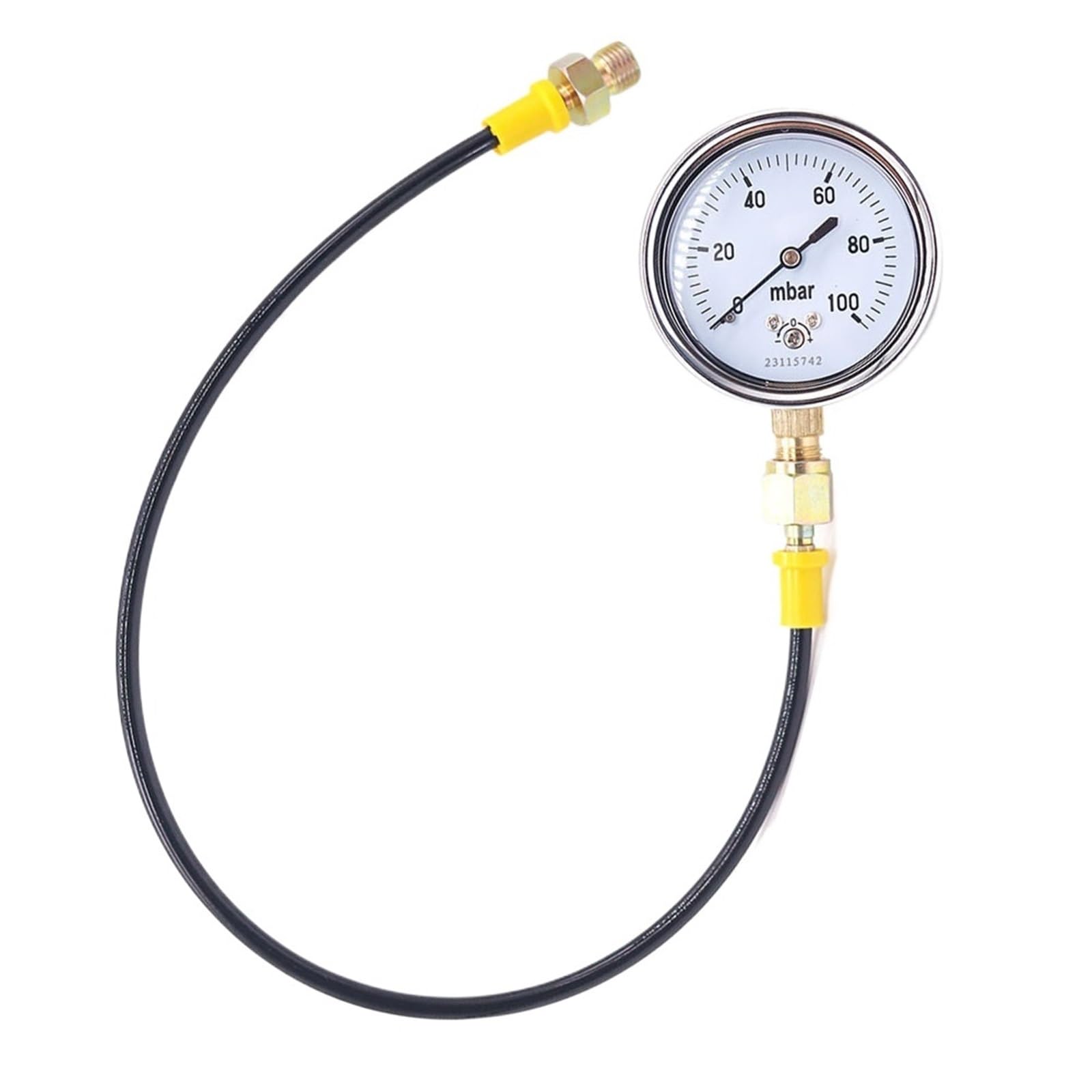1 manómetro de aire mbar 16 mbar 25 mbar 50 mbar 60 mbar 100 mbar 1000 mbar manómetro ajustable medidor de presión mbar calibrable con tubo(0-60mbar)