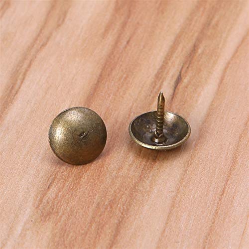 Clavos decorativos de interior en bronce antiguo, 100 piezas, para decoración de muebles y cajas miniatura 4