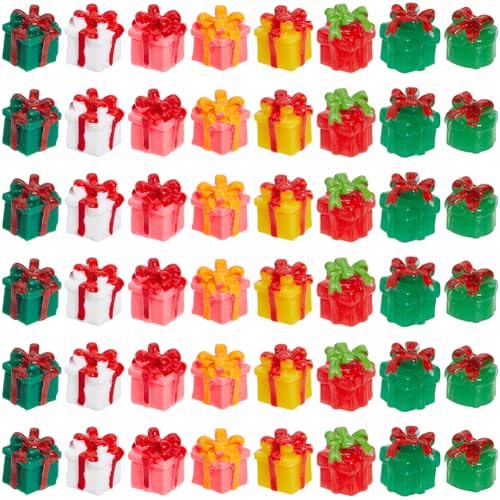SUNNYCLUE 64 mini Figurines de Noël Coffrets Cadeaux Miniatures Mini Figurines de Noël Petites Figurines de Noël en Résine Figurines Miniatures de Noël...