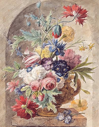 Tableaux peinture sur toile de Jan Van Huysum nature morte fleurs 60x90cm