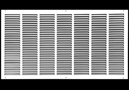 Exclusive Discount 90% Price 36"w X 20"h Steel Return Air Grilles - Sidewall and Ceiling - HVAC Duct Cover - White [Outer Dimensions: 37.75"w X 21.75"h]