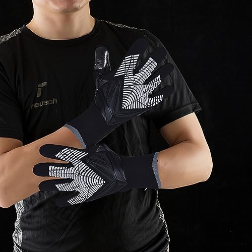OLYSPM Goalkeeper Gloves Kids Football Gloves Goalie Gloves with Non-slip Latex Palm,Kids Goalkeeper Gloves with Breathable,Abrasion-resistant,Super Grip,Size 6/7/8/9/10 - Image 2
